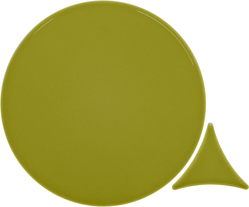Azulejo 16x16 Circulo Brillo Color Avocado