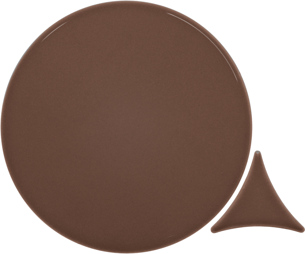 Azulejo 16x16 Circulo Brillo Color Brown