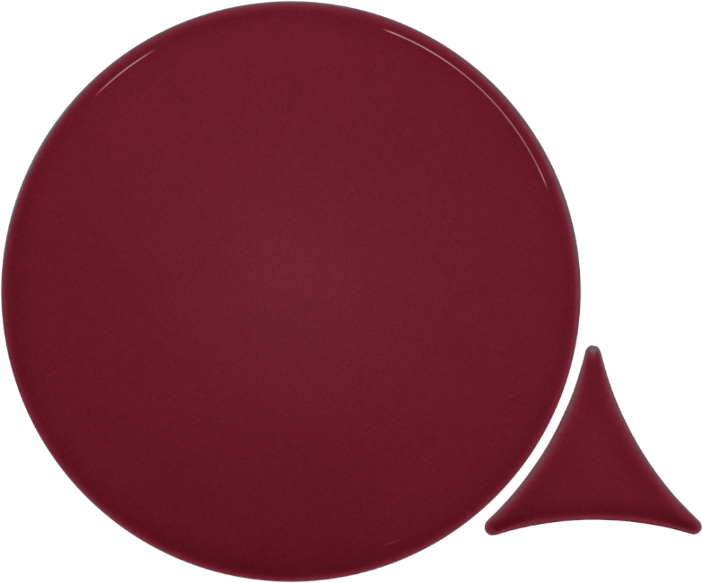 Azulejo 16x16 Circulo Brillo Color Burgundy