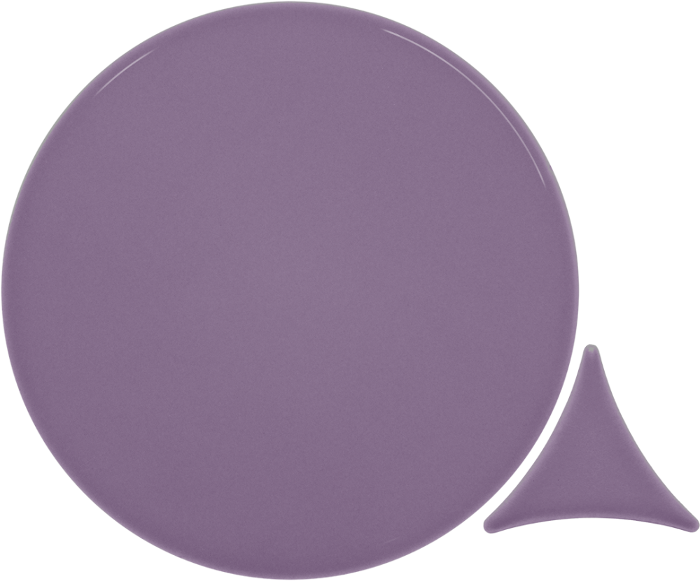 Azulejo 16x16 Circulo Brillo Color Lilac