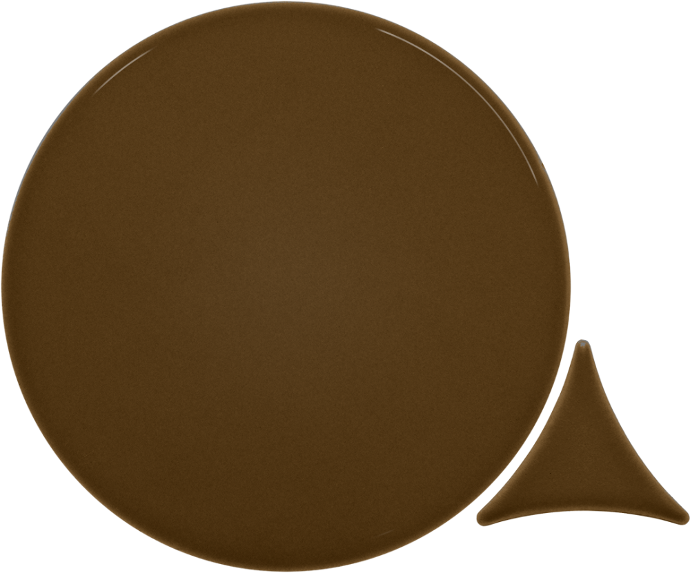 Azulejo 16x16 Circulo Brillo Color Mocca