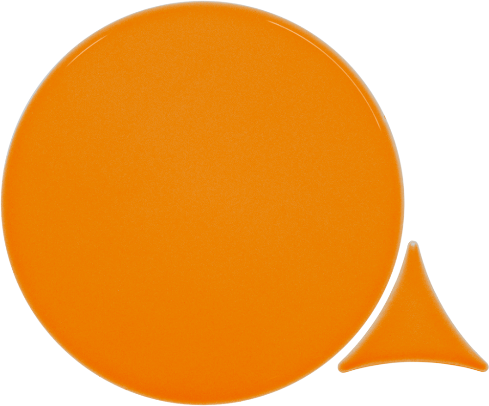 Azulejo 16x16 Circulo Brillo Color Orange