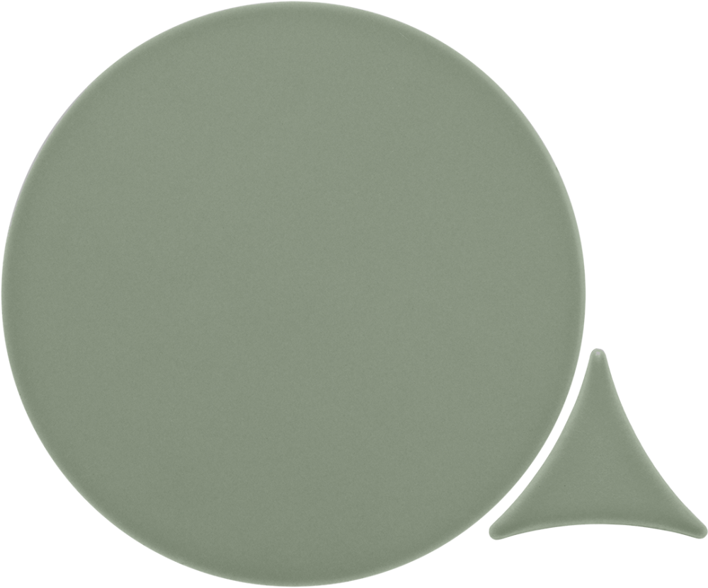 Azulejo 16x16 Circulo Mate Color Khaki Green