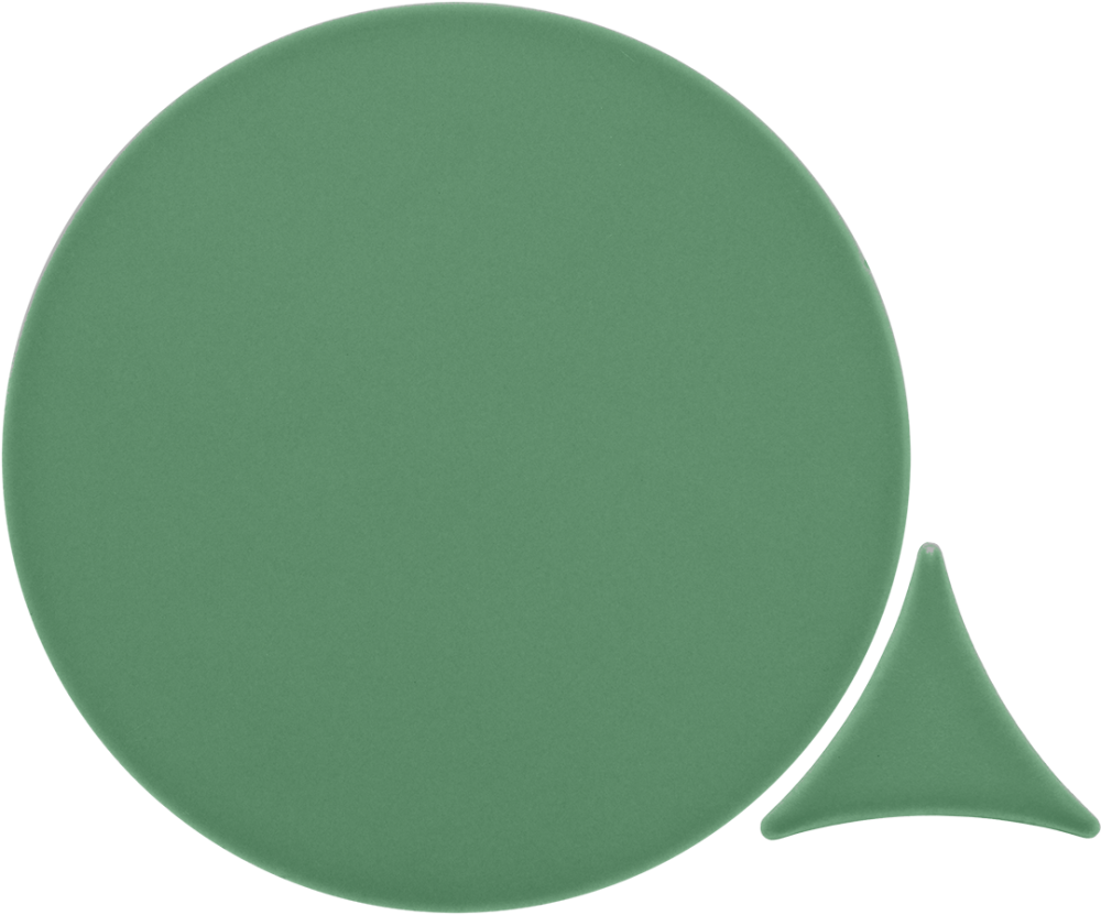 Azulejo 16x16 Circulo Mate Color Matt Green