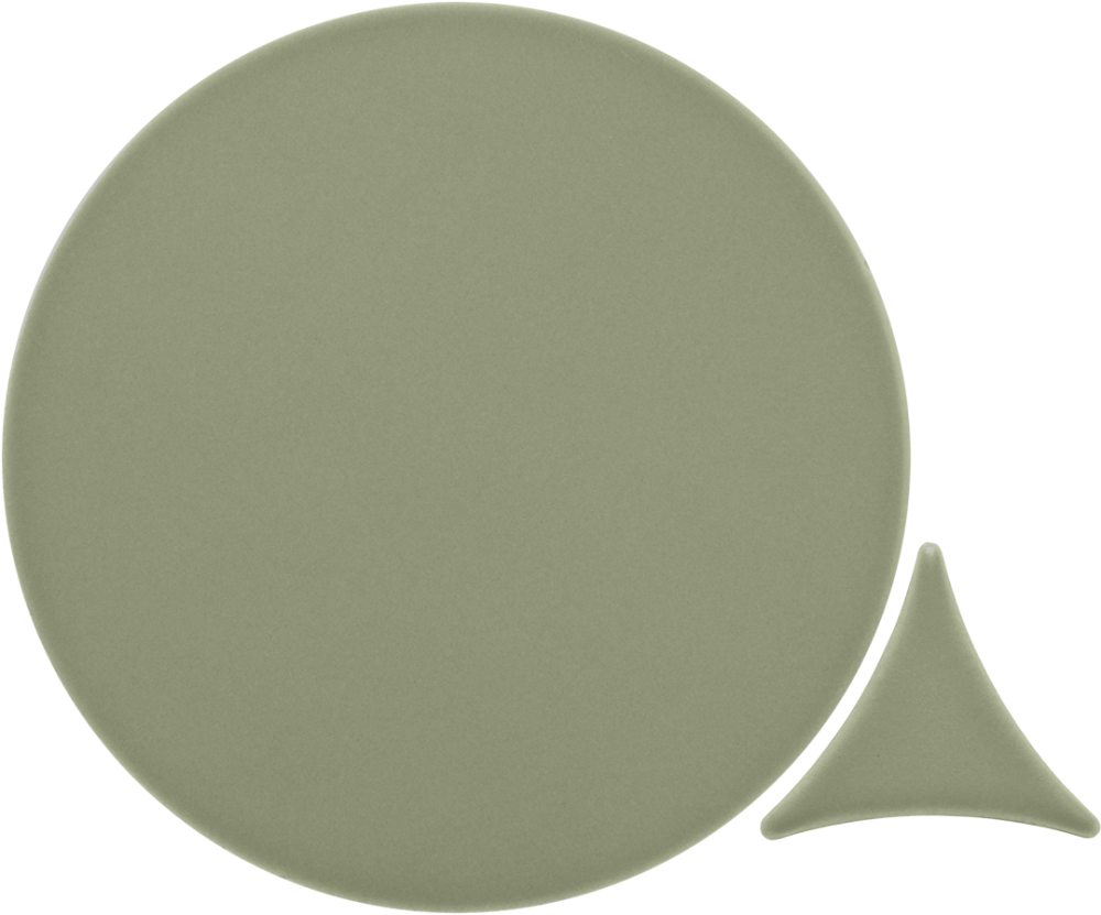 Azulejo 16x16 Circulo Mate Color Olive
